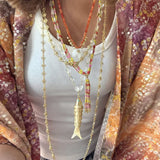 Hollow Clover Long Necklace