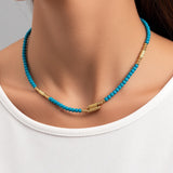 925 Sterling Silver Magnetic Turquoise Convertible Necklace & Bracelet