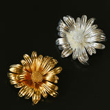 French Vintage Sculpted Daisy Brooch