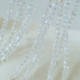 Sculptural Mirror Silver Conch Long Tassel Earrings
