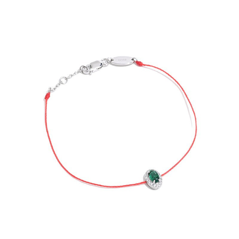 Colored Crystal Rope Bracelet