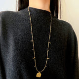 Colorful Mini Natural Stone Necklace | Bohemian Layering Style