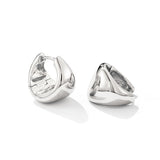 Polished Cone Huggie Earrings | Minimalist Everyday Hoops