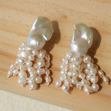 Baroque & Freshwater Pearl Tassel Drop Earrings