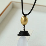 Abstract Geometric Long Pendant Necklace