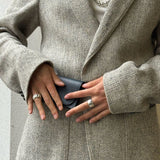 Sculptural Oval Dome Statement Band Ring