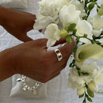 Geometric Link Openwork Band Ring - close-up detail | Floysun