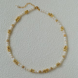 Elegant Minimalist Freshwater Pearl Beaded Choker Necklace