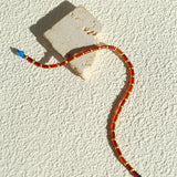 New Year Red Agate Beaded Bracelet