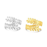 Vintage Designer Laurel Leaf Statement Open Ring