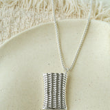 Minimalist Vase / Wine Jug / Wallet Sculptural Pendant Long Necklace