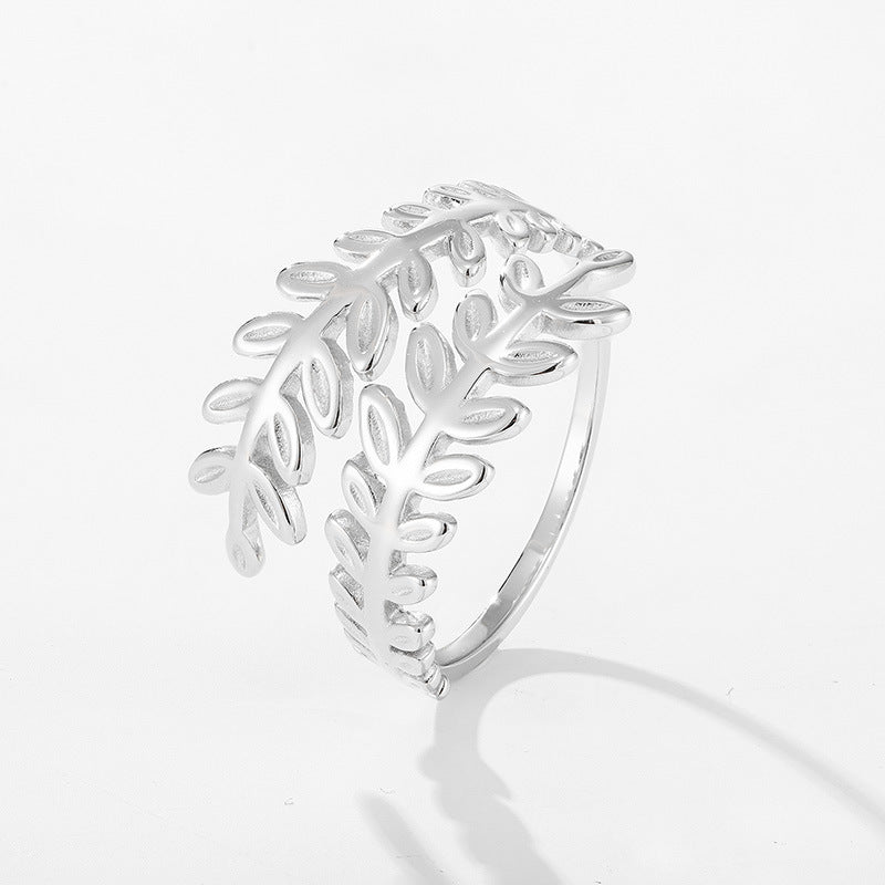 Laurel Leaf Open Ring | Vintage Designer Statement Ring