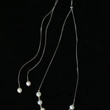 Multi-Wear Styles Adjustable Sliding Freshwater Pearl Smile Long Necklace