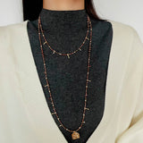 Colorful Mini Natural Stone Necklace | Bohemian Layering Style