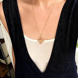 Natural Stone Four-Leaf Clover Necklace