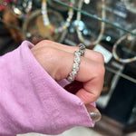 Sculpted Rose Garland Adjustable Ring - side view 3 | Floysun