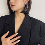 Tiger Chain Tassel Earrings