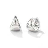 Polished Cone Huggie Earrings | Minimalist Everyday Hoops