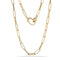 Alternating Bar Paperclip Chain Necklace - alternate angle | Floysun
