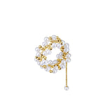 COCOKIM Anillo de perlas de encaje de cadena suave adornado serie