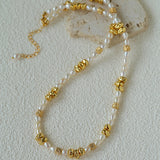 Elegant Minimalist Freshwater Pearl Beaded Choker Necklace