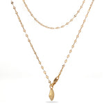 Teardrop Lariat Long Y Necklace - alternate angle 4 | Floysun