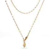 Teardrop Lariat Long Y Necklace - alternate angle 4 | Floysun