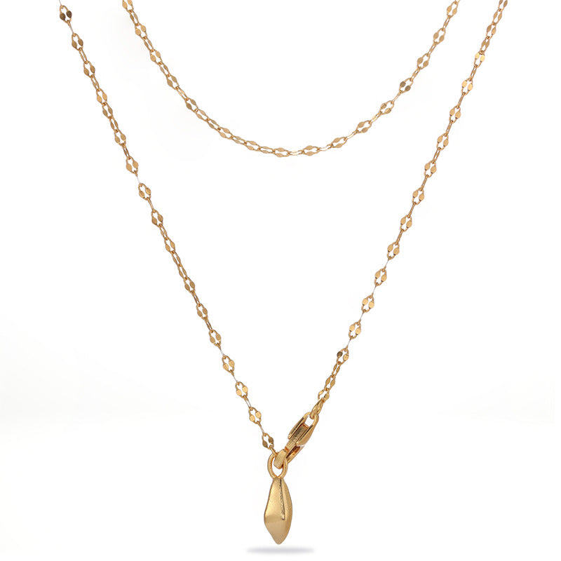 Teardrop Lariat Long Y Necklace - alternate angle 4 | Floysun