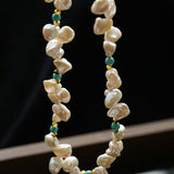 Baroque Pearl & Turquoise Necklace