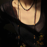 Celestial Black Agate & Tiger’s Eye Short Necklace