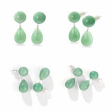 Original Luxury Red Jasper & Green Aventurine Drop Earrings