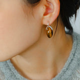Tiger’s Eye Bead Drop Earrings