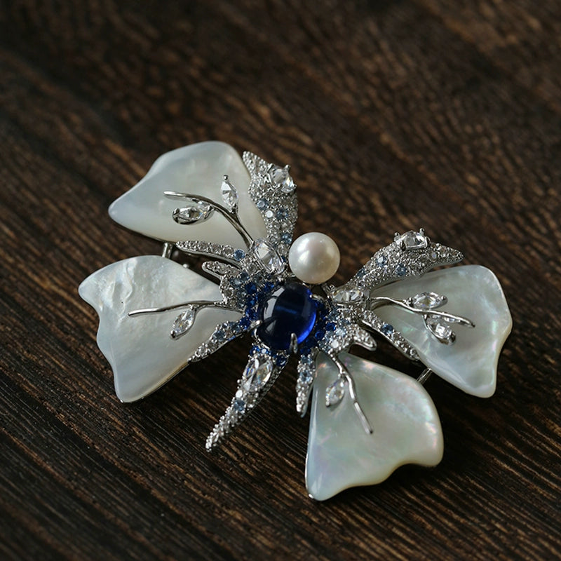 Luxury Pearl Brooch Collection | Elegant Floral & Butterfly Designs