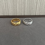 Twisted Braided Statement Ring - Narrow