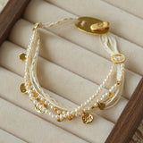 Boho Multi-Layer Woven Cord Beaded Bracelet