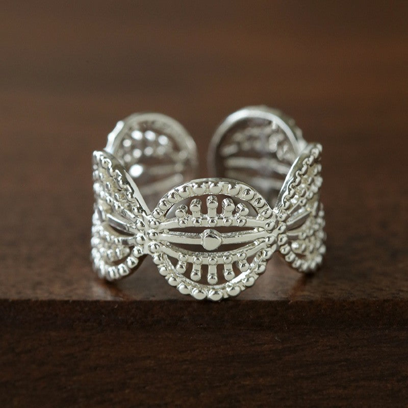 Vintage Palace Lace Filigree Zircon Open Ring