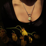 Minimalist Baroque Pearl Silver Chain Necklace - Style B