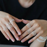 Vintage Palace Lace Filigree Zircon Open Ring