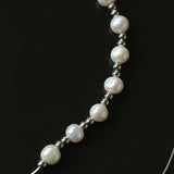Multi-Wear Styles Adjustable Sliding Freshwater Pearl Smile Long Necklace