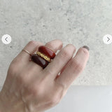 Japanese Minimal Enamel Slim Band Ring | Versatile Layering Style