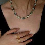Handmade Ceramic Conch Freshwater Pearl Necklace