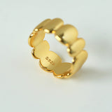 Anello in pizzo con nastro sterling