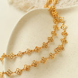 Hollow Clover Long Necklace