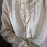 Lumina Y-Shape Freshwater Pearl Lariat Necklace