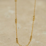 Effervescent Elegance: Singular Beaded Chain Necklace