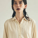 Teardrop Lariat Long Y Necklace - side view | Floysun