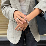 Sculptural Oval Dome Statement Band Ring