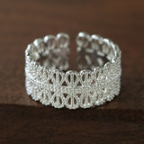 Vintage Palace Lace Filigree Zircon Open Ring