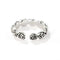 Sculpted Rose Garland Adjustable Ring - side view 2 | Floysun