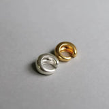 Vintage Japanese-Style 925 Silver Chunky C-Shaped Ear Cuff